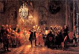 Adolph Von Menzel Canvas Paintings - The Flute Concert